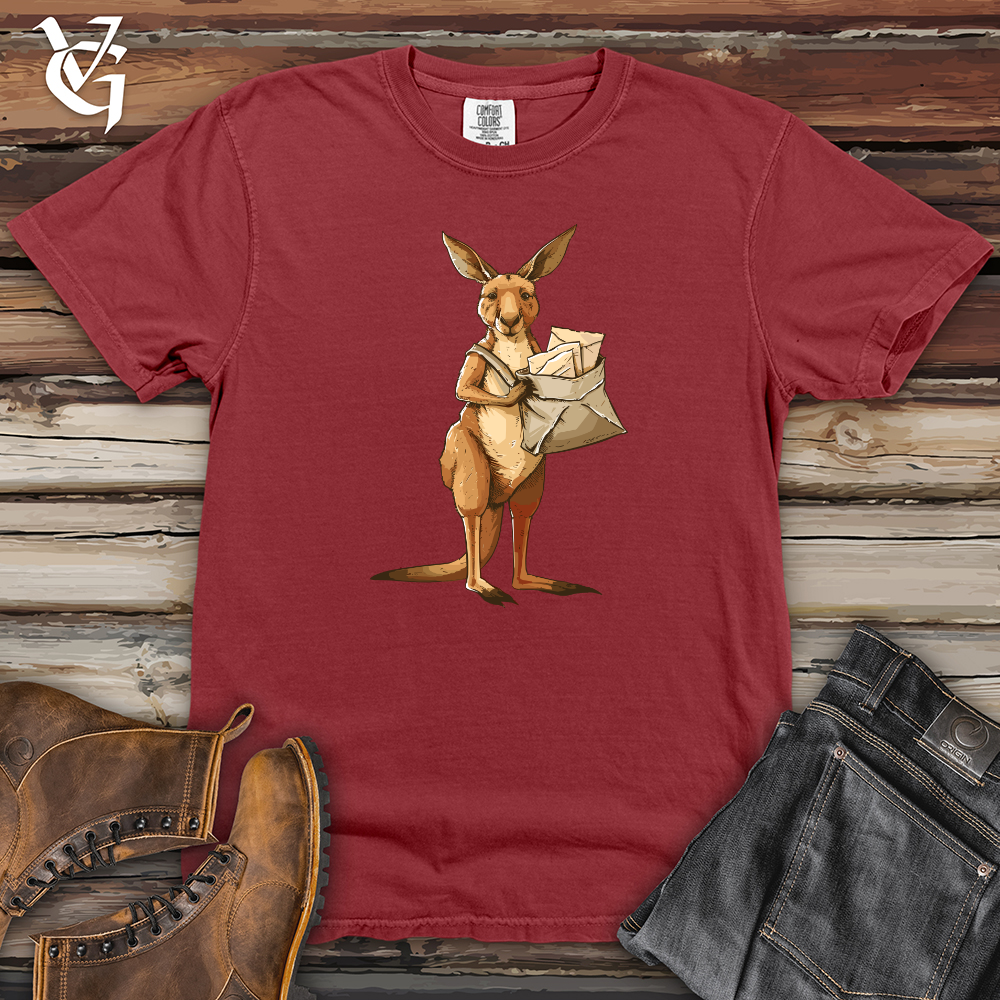 Viking Goods Kangaroo Mail Delivery Heavy Cotton Comfort Colors Tee Brick / L