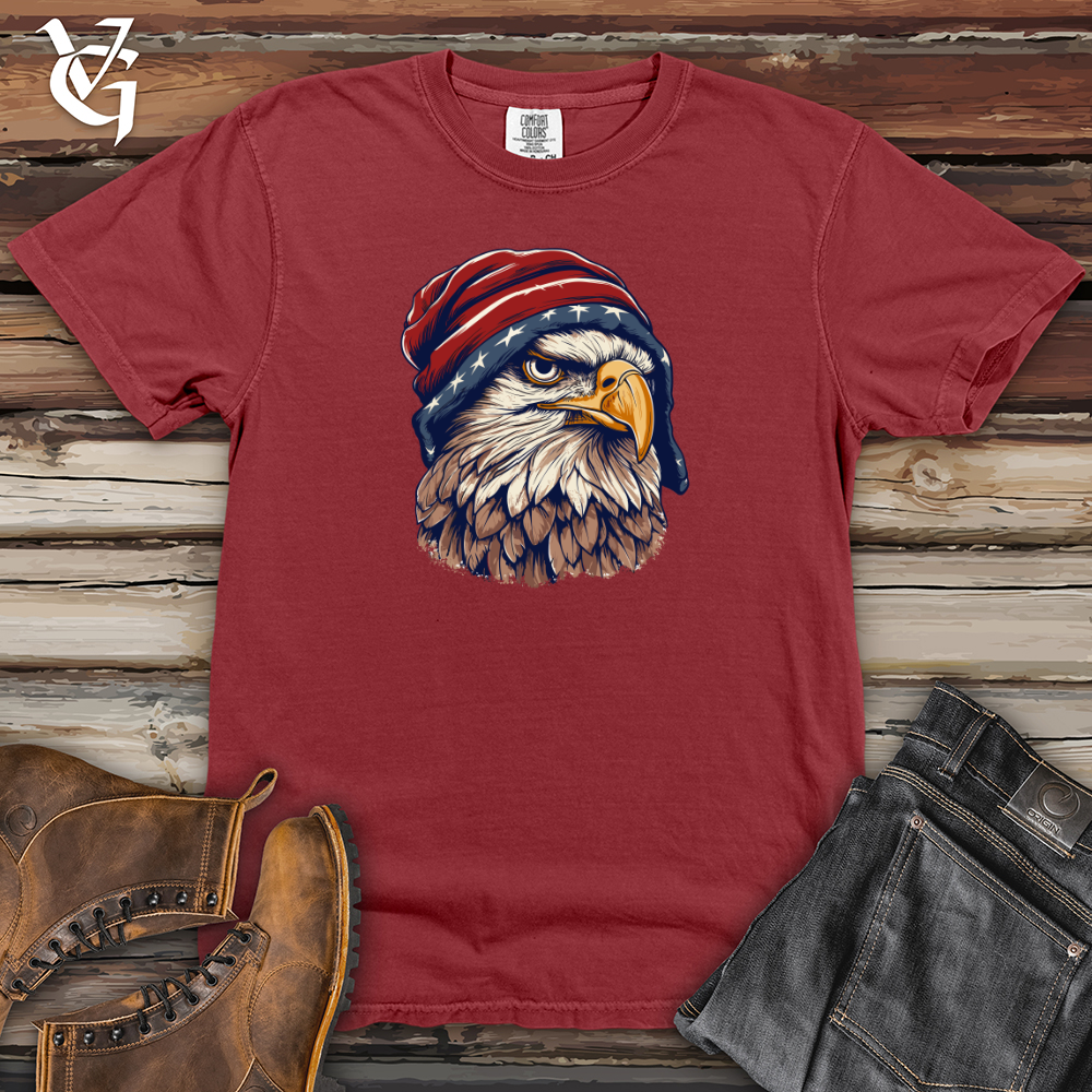 Viking Goods Retro Beanie Wearing Eagle Heavy Cotton Comfort Colors Tee Brick / L
