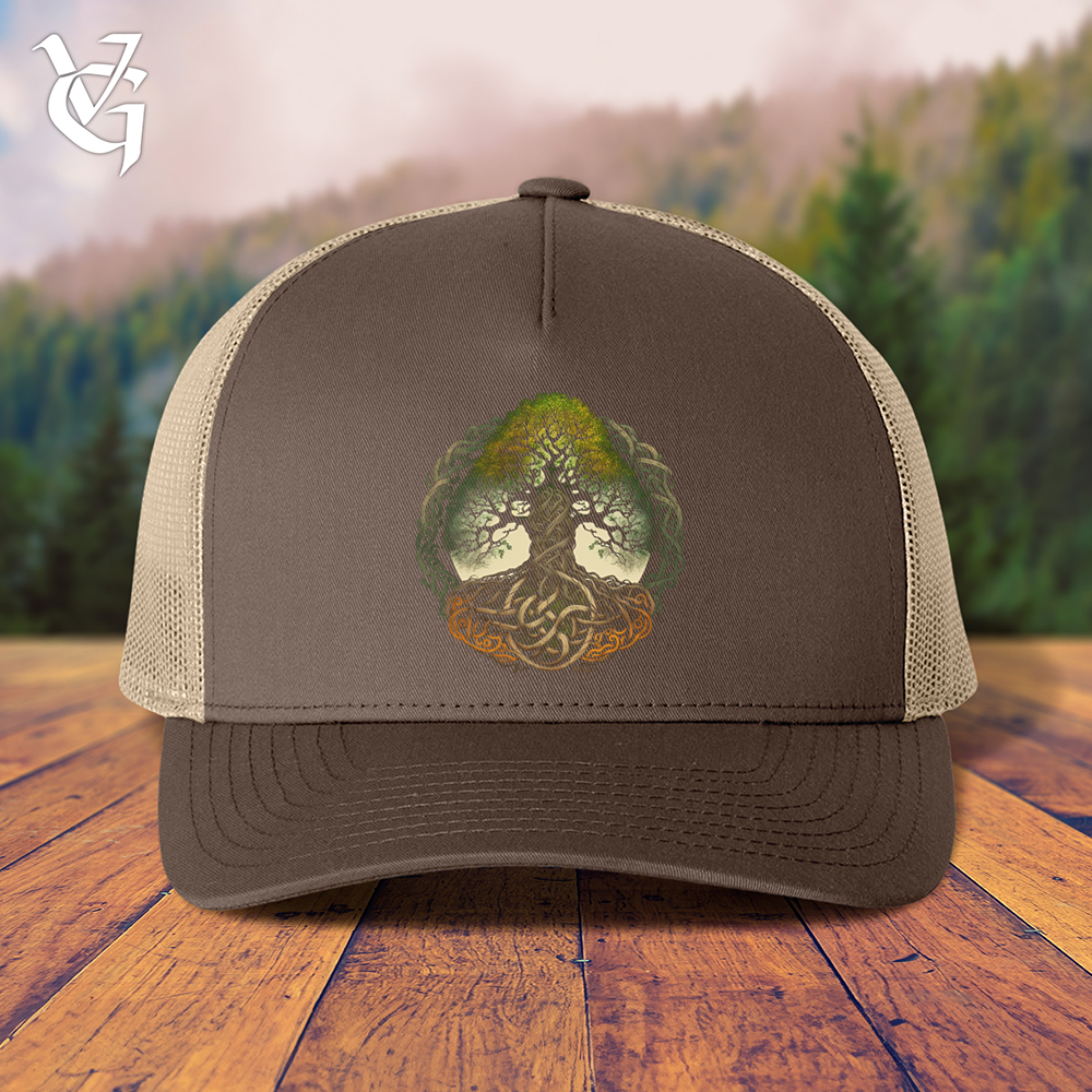 Viking Goods Celtic Life of Tree Trucker Cap Brown/ Khaki