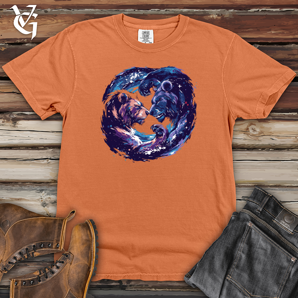 Viking Goods Cosmic Bear Embrace Heavy Cotton Comfort Colors Tee Burnt Orange / L