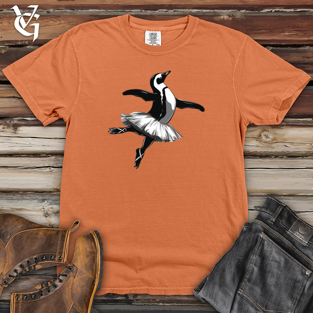 Viking Goods Penguin Ballet Pirouette Heavy Cotton Comfort Colors Tee Burnt Orange / L
