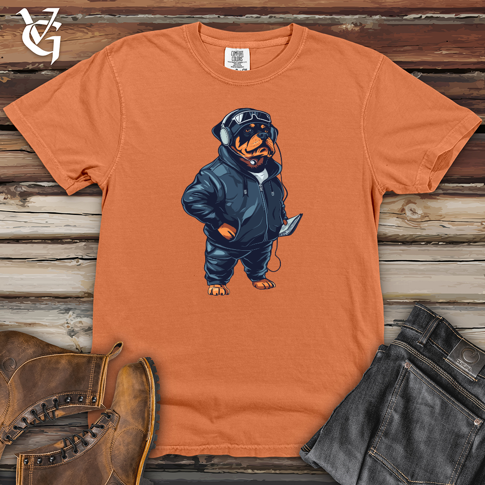 Viking Goods Rottweiler Football Coach Heavy Cotton Comfort Colors Tee Burnt Orange / L