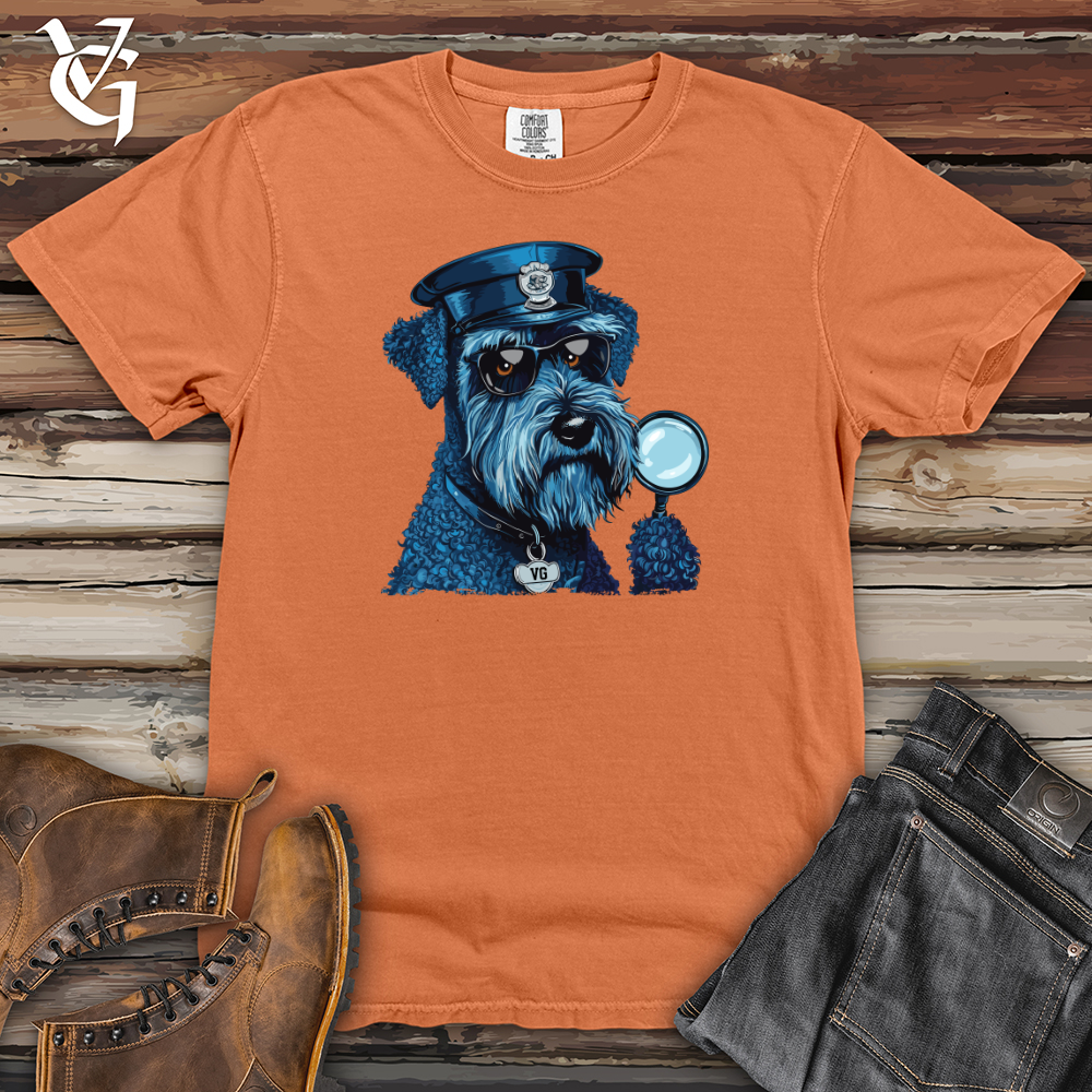 Viking Goods Terrier Police Detective Heavy Cotton Comfort Colors Tee Burnt Orange / L