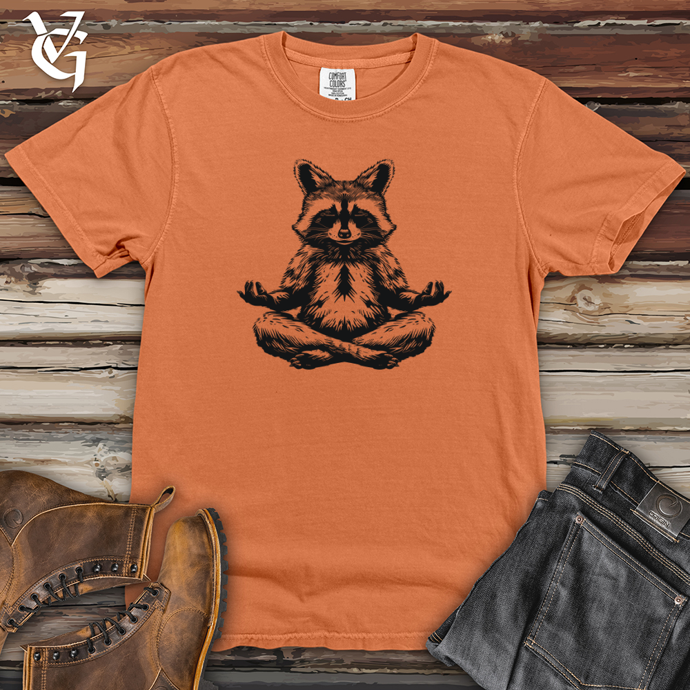 Viking Goods Zen Raccoon Harmony Heavy Cotton Comfort Colors Tee Burnt Orange / L