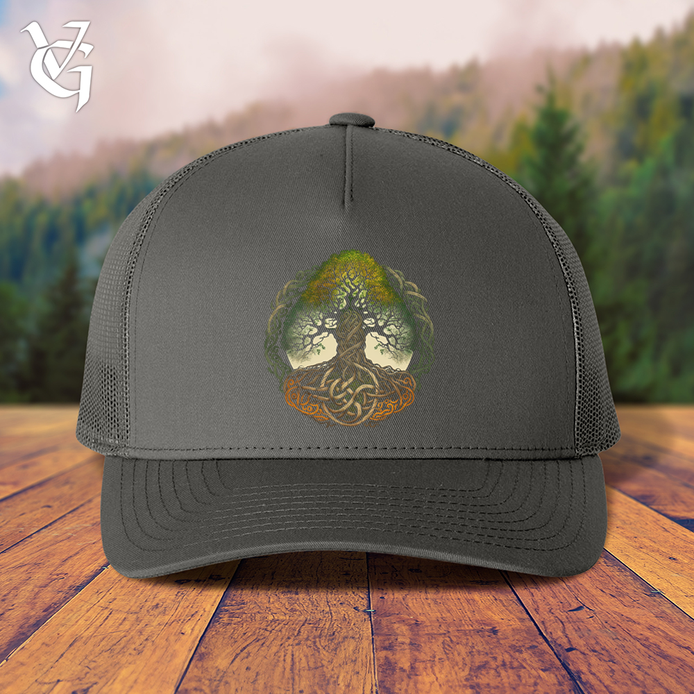 Viking Goods Celtic Life of Tree Trucker Cap Charcoal
