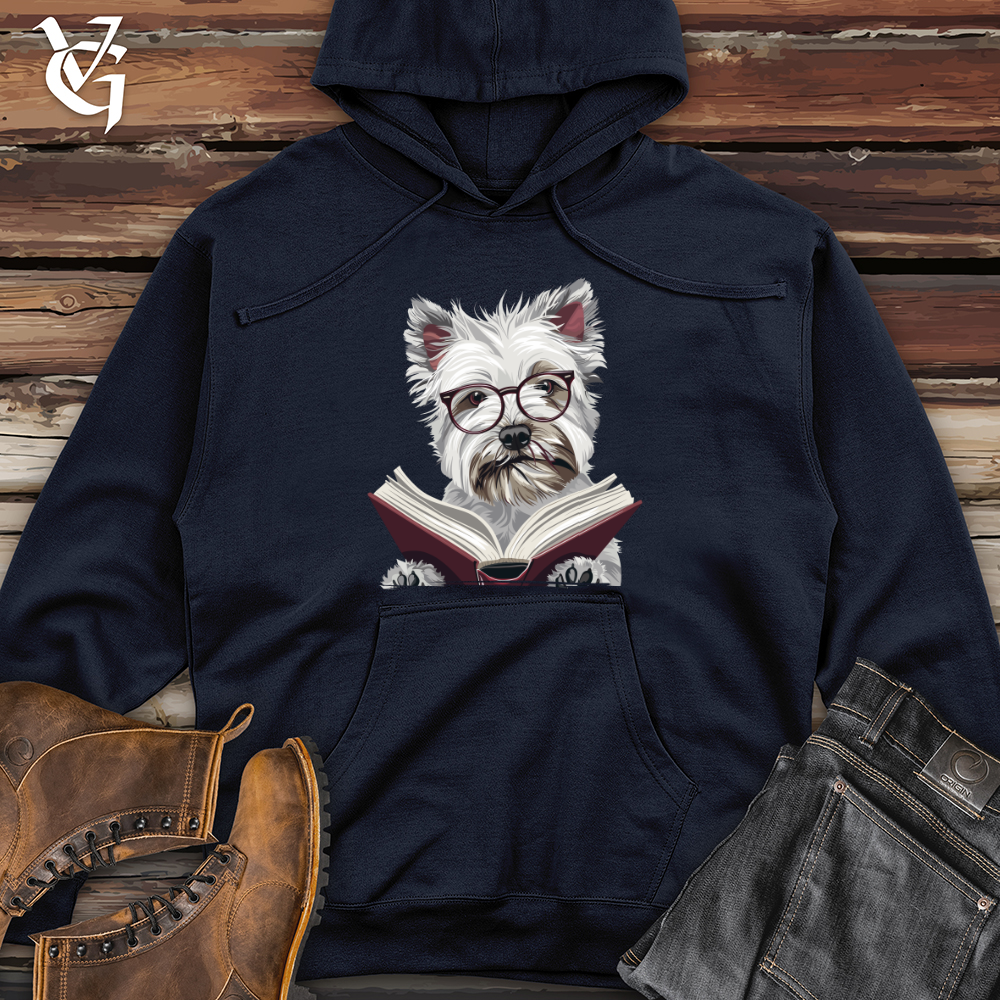 Viking Goods Scholarly Terrier Tales Midweight Hooded Sweatshirt Classic Navy / L