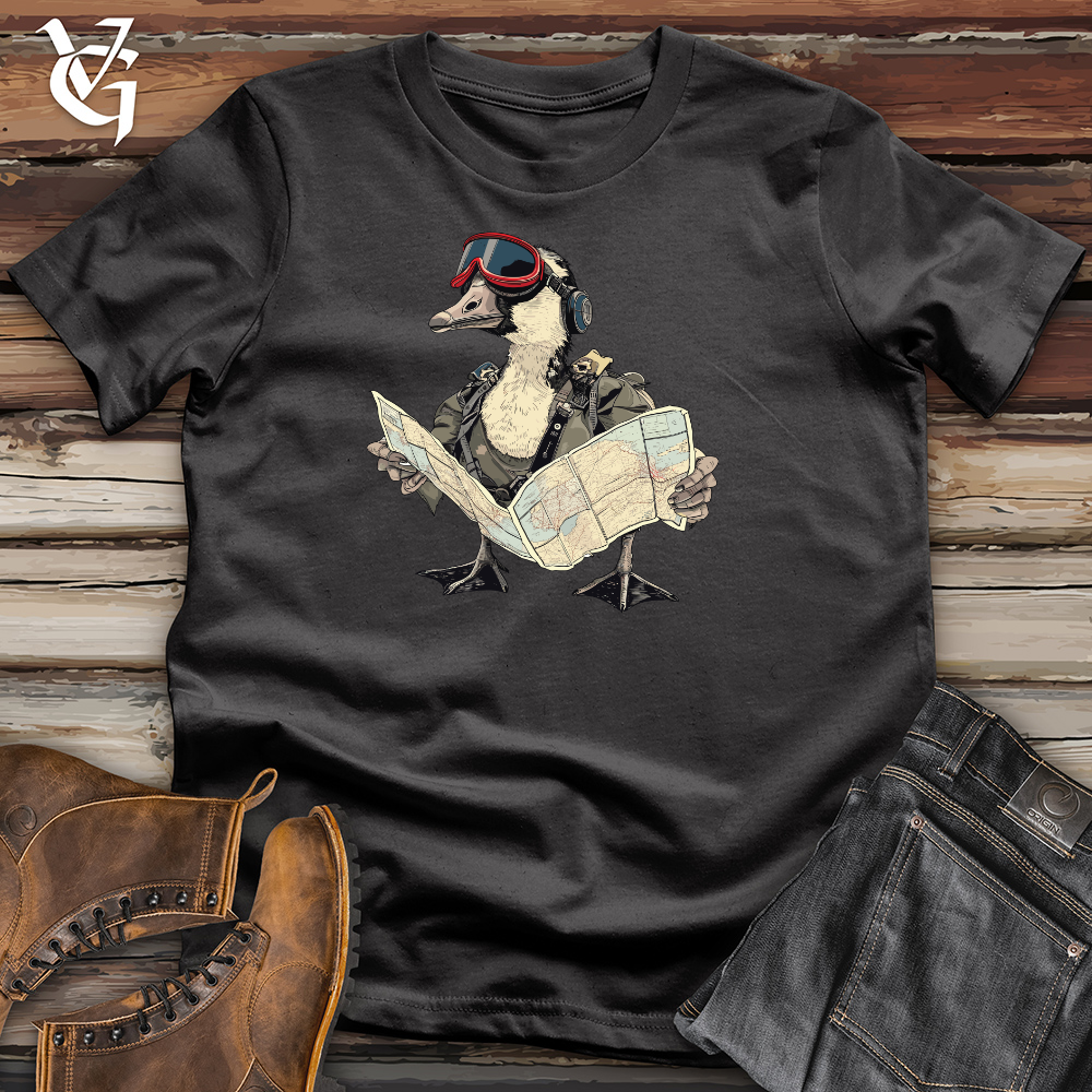 Viking Goods Aviator Duck Navigator Cotton Tee Dark Grey / L