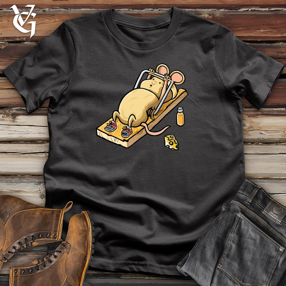 Viking Goods Mouse in Gym Workout Cotton Tee Dark Grey / L