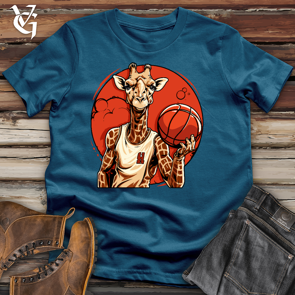 Viking Goods Balling Giraffe Cotton Tee Deep Teal / L