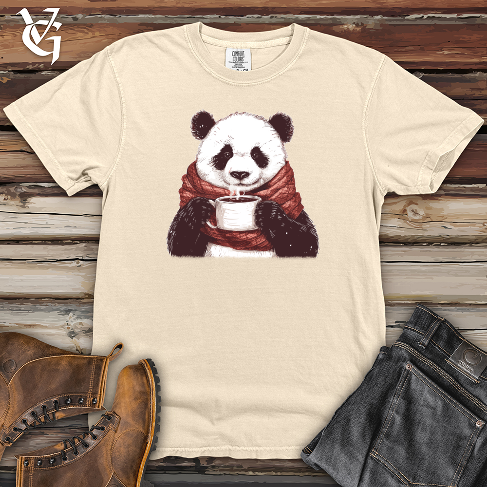 Viking Goods Panda Warmth Sip Heavy Cotton Comfort Colors Tee Ivory / L