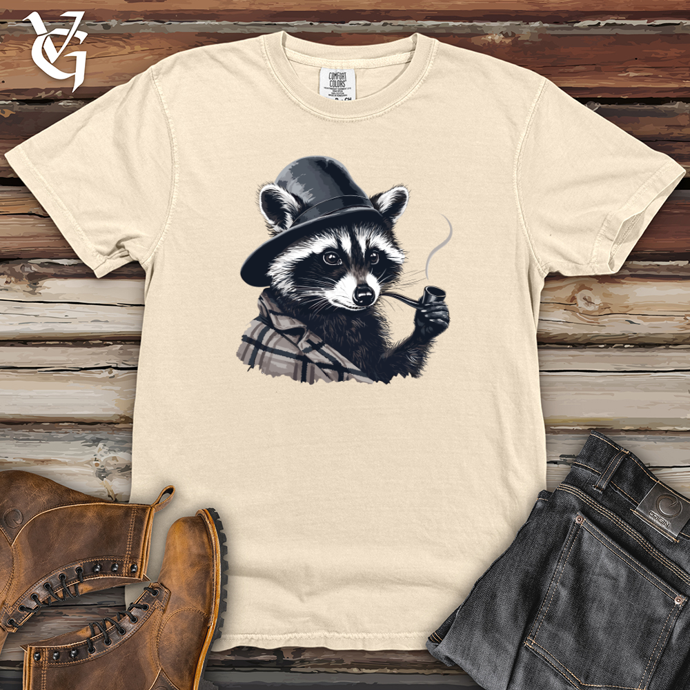 Viking Goods Raccoon Pipe Heavy Cotton Comfort Colors Tee Ivory / L