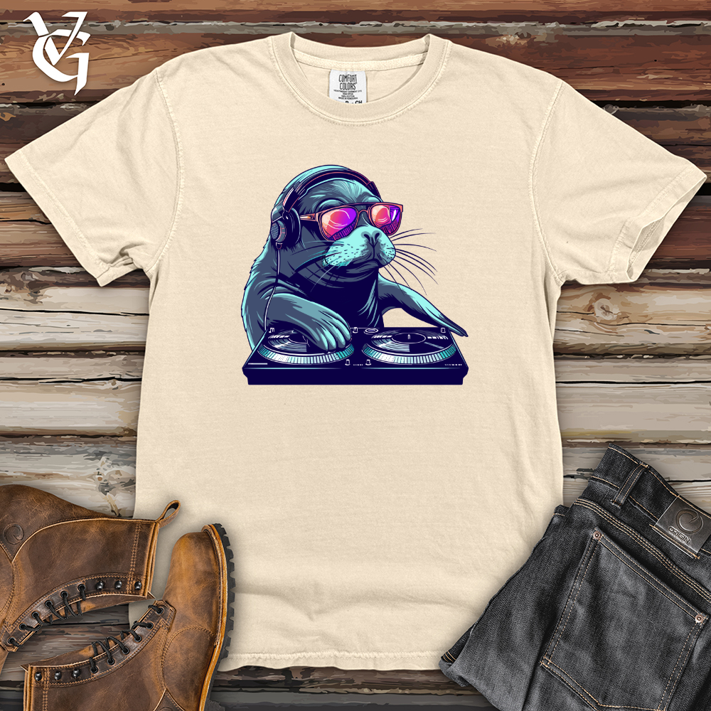 Viking Goods Seal DJ Groove Heavy Cotton Comfort Colors Tee Ivory / L