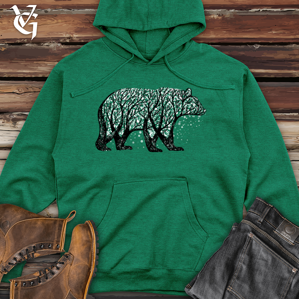 Viking Goods Winter Bjorn Midweight Hooded Sweatshirt Kelly Green Heather / L