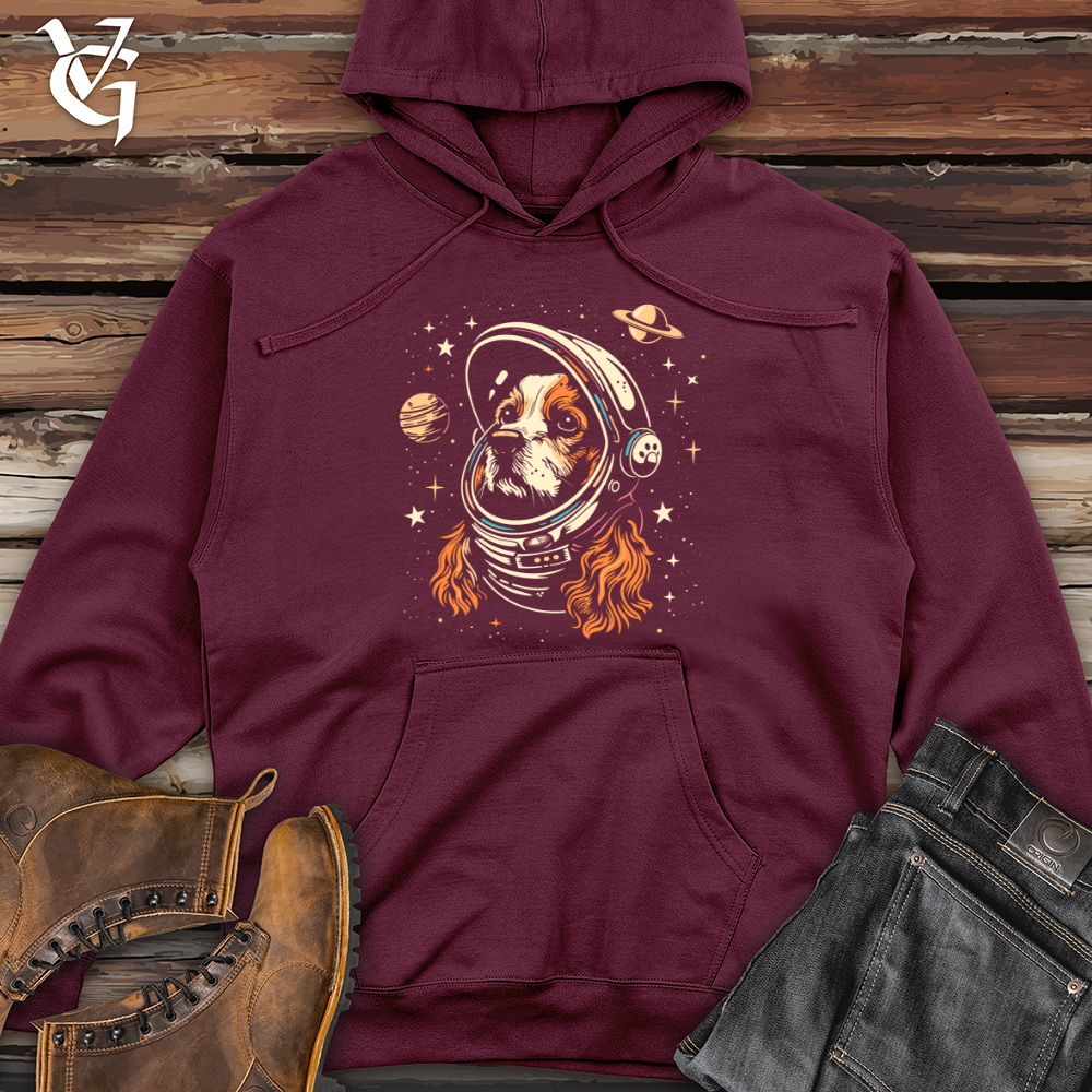 Viking Goods Cosmic Cocker Astronaut Midweight Hooded Sweatshirt Maroon / L