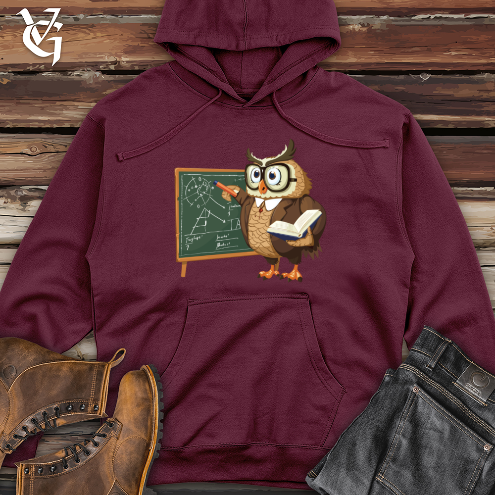 Viking Goods Wise Owl Educator Midweight Hooded Sweatshirt Maroon / L