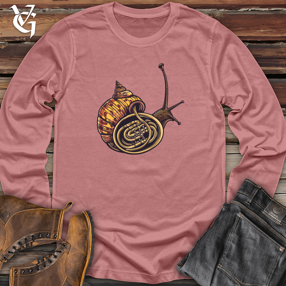 Viking Goods Snail French Horn Long Sleeve Mauve / L