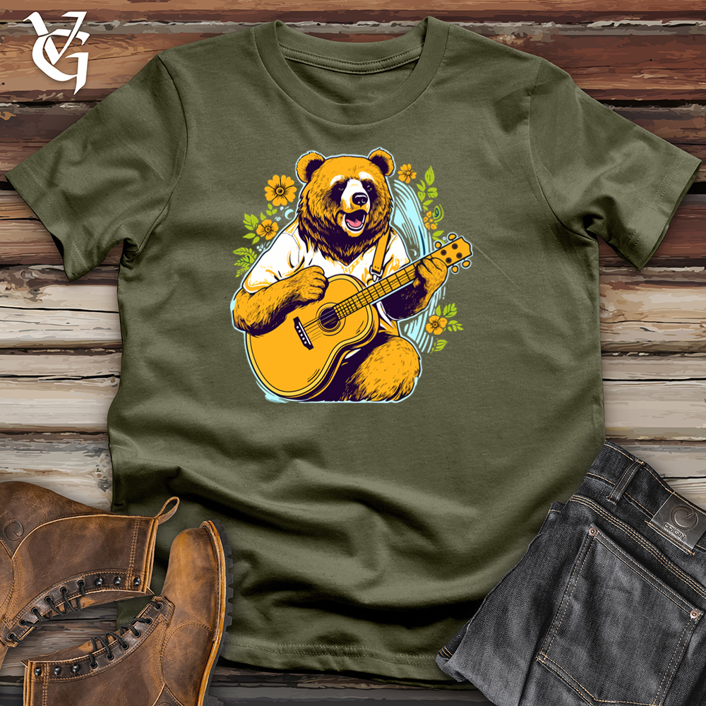 Viking Goods Aloha Strummer Bear Cotton Tee Military Green / L