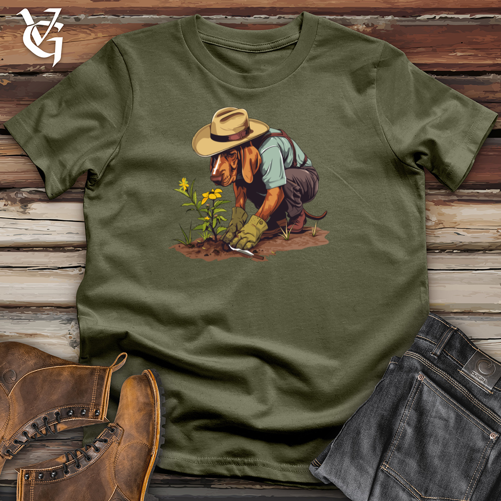 Viking Goods Dog Gardener Growth Cotton Tee Military Green / L