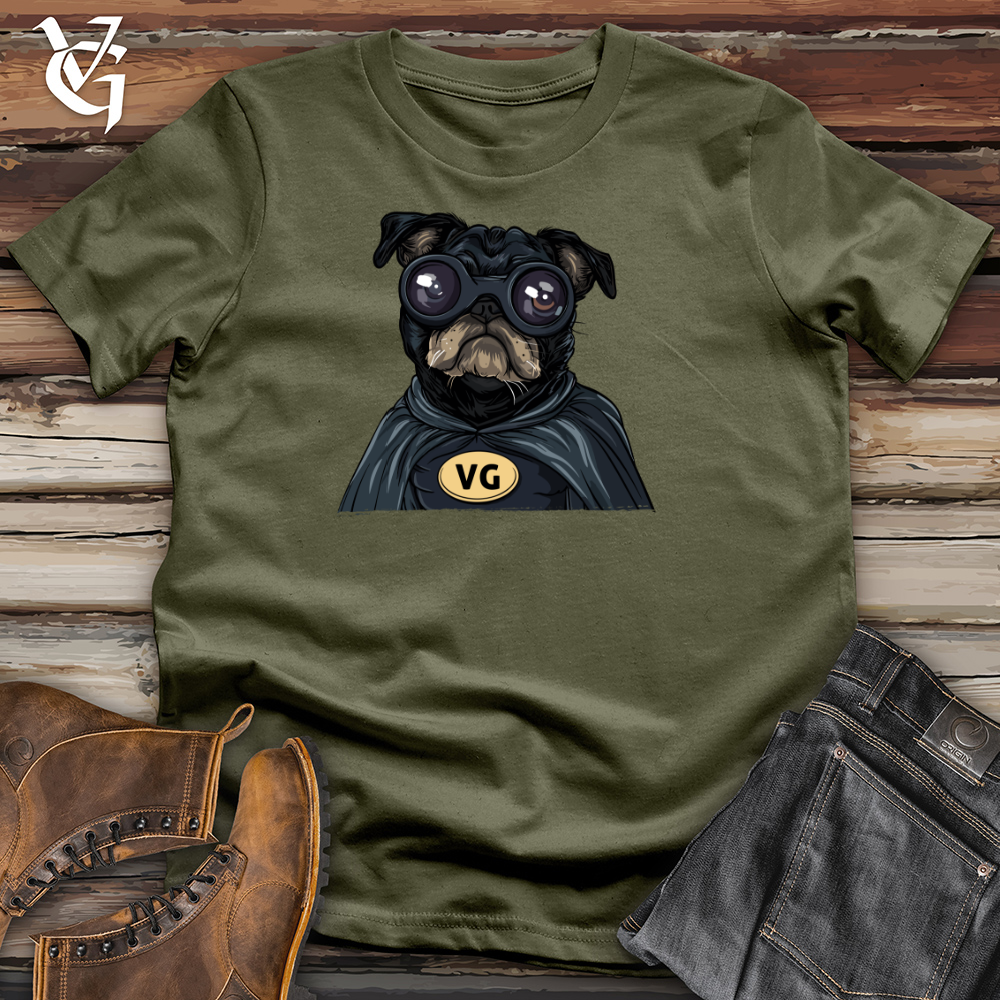 Viking Goods Pug VG Superhero Cotton Tee Military Green / L