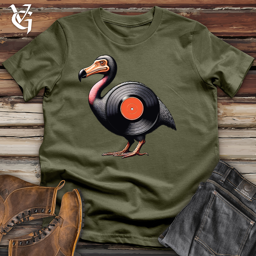 Viking Goods Vinyl Bird Record Cotton Tee Military Green / L