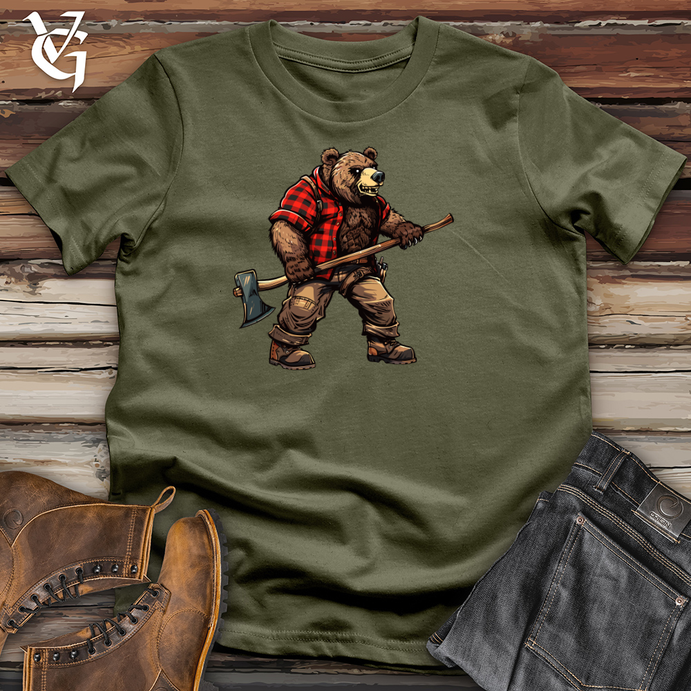 Viking Goods Woodsman Bear Outfitter Cotton Tee Military Green / L