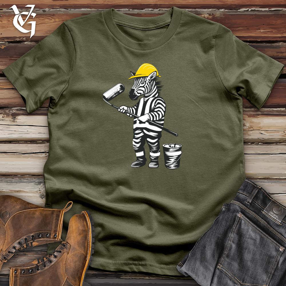 Viking Goods Zebra Builder Brush Cotton Tee Military Green / L