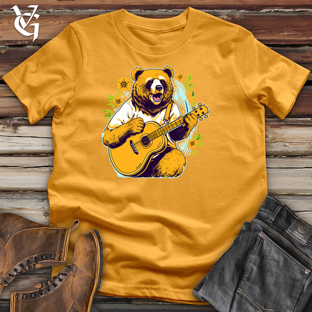 Viking Goods Aloha Strummer Bear Cotton Tee Mustard / L