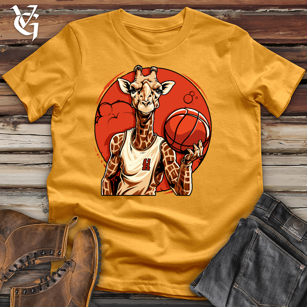 Viking Goods Balling Giraffe Cotton Tee Mustard / L