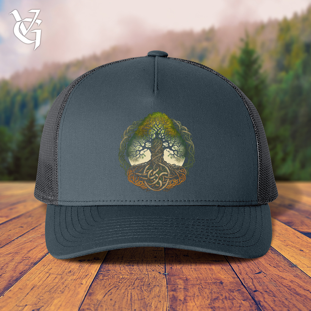 Viking Goods Celtic Life of Tree Trucker Cap Navy