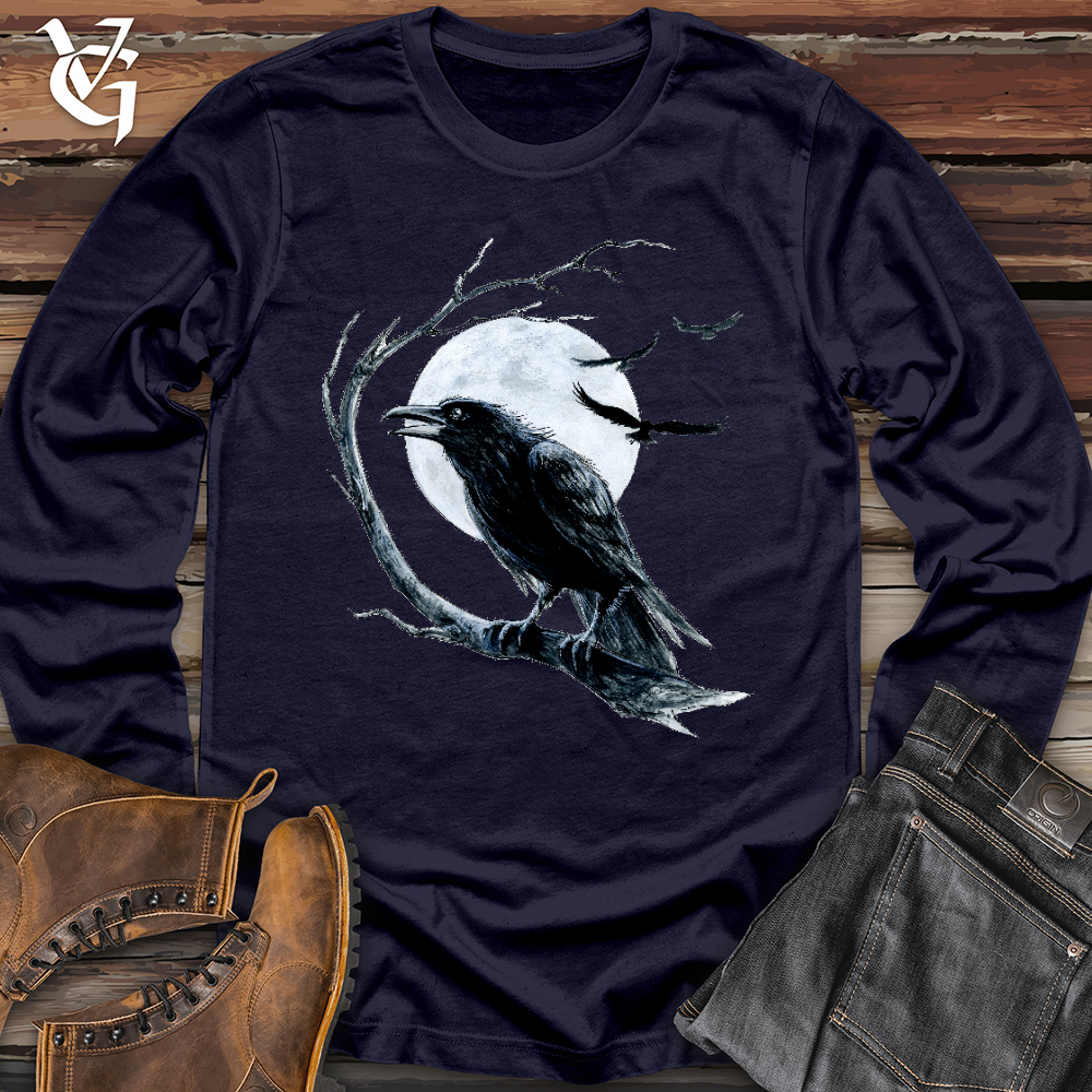 Viking Goods Cold Winter Raven Long Sleeve Navy / L