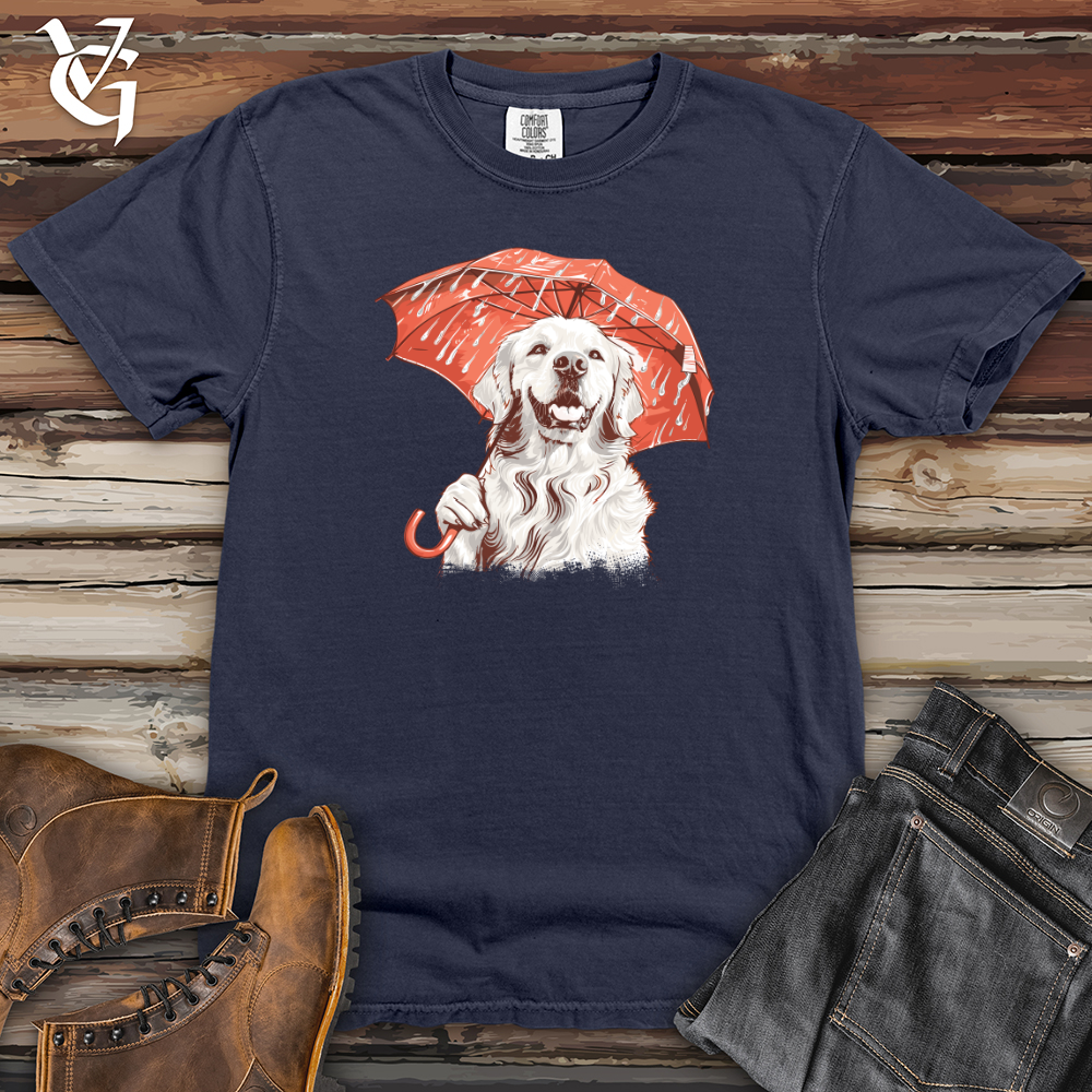 Viking Goods English Cream Retriever Heavy Cotton Comfort Colors Tee Navy / L