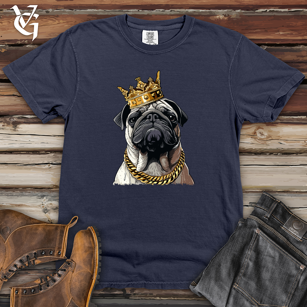 Viking Goods Gangster Pug Heavy Cotton Comfort Colors Tee Navy / L