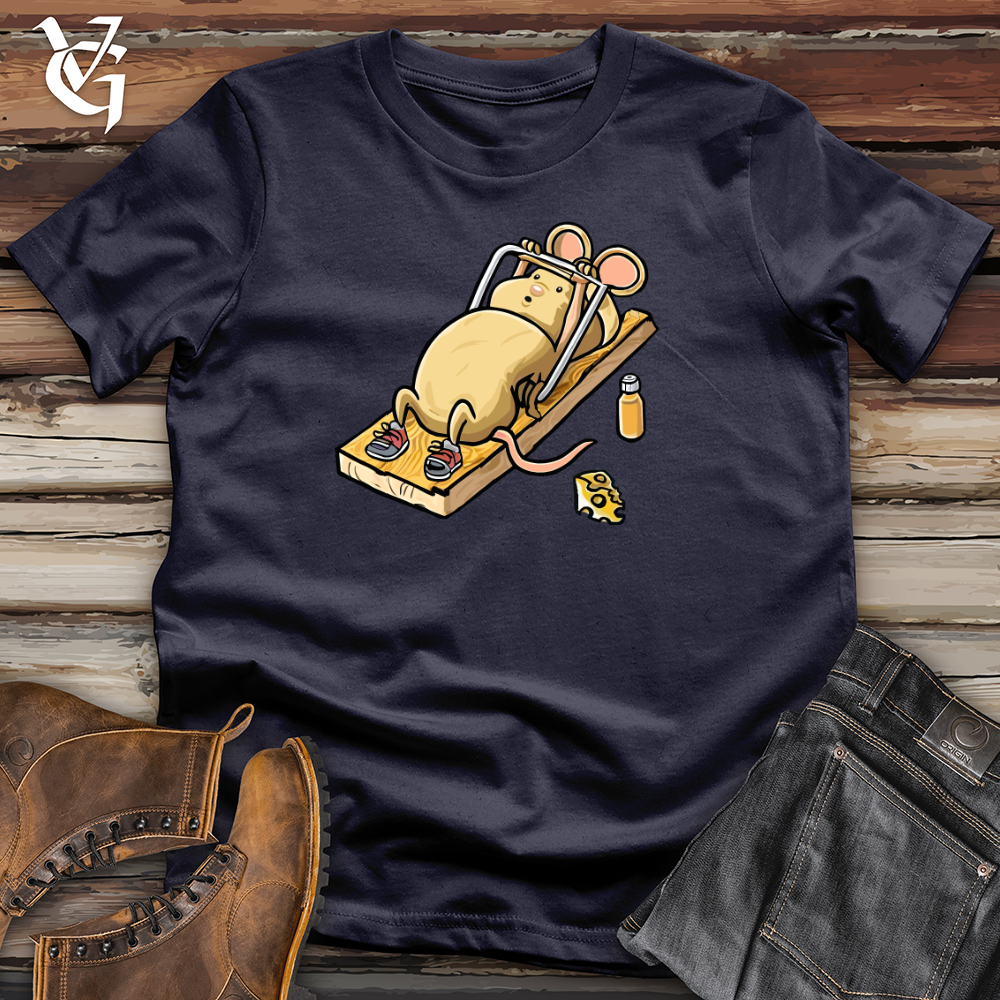 Viking Goods Mouse in Gym Workout Cotton Tee Navy / L