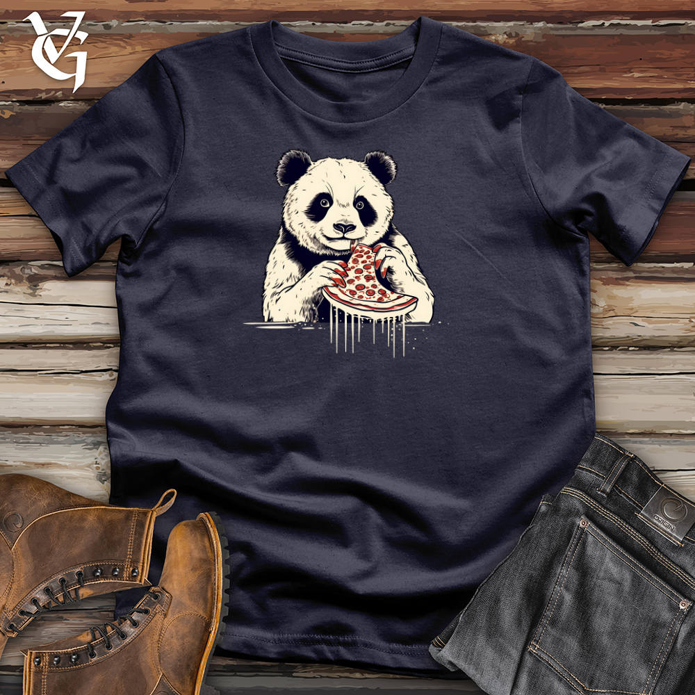 Viking Goods Panda Pizza Munch Cotton Tee Navy / L