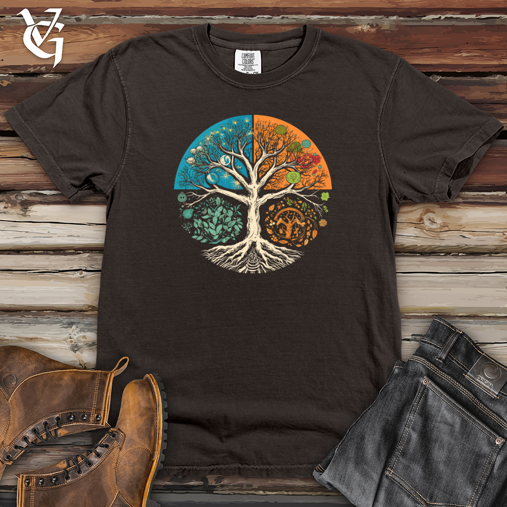 Viking Goods Seasons Tree Cycle Heavy Cotton Comfort Colors Tee Pepper / L