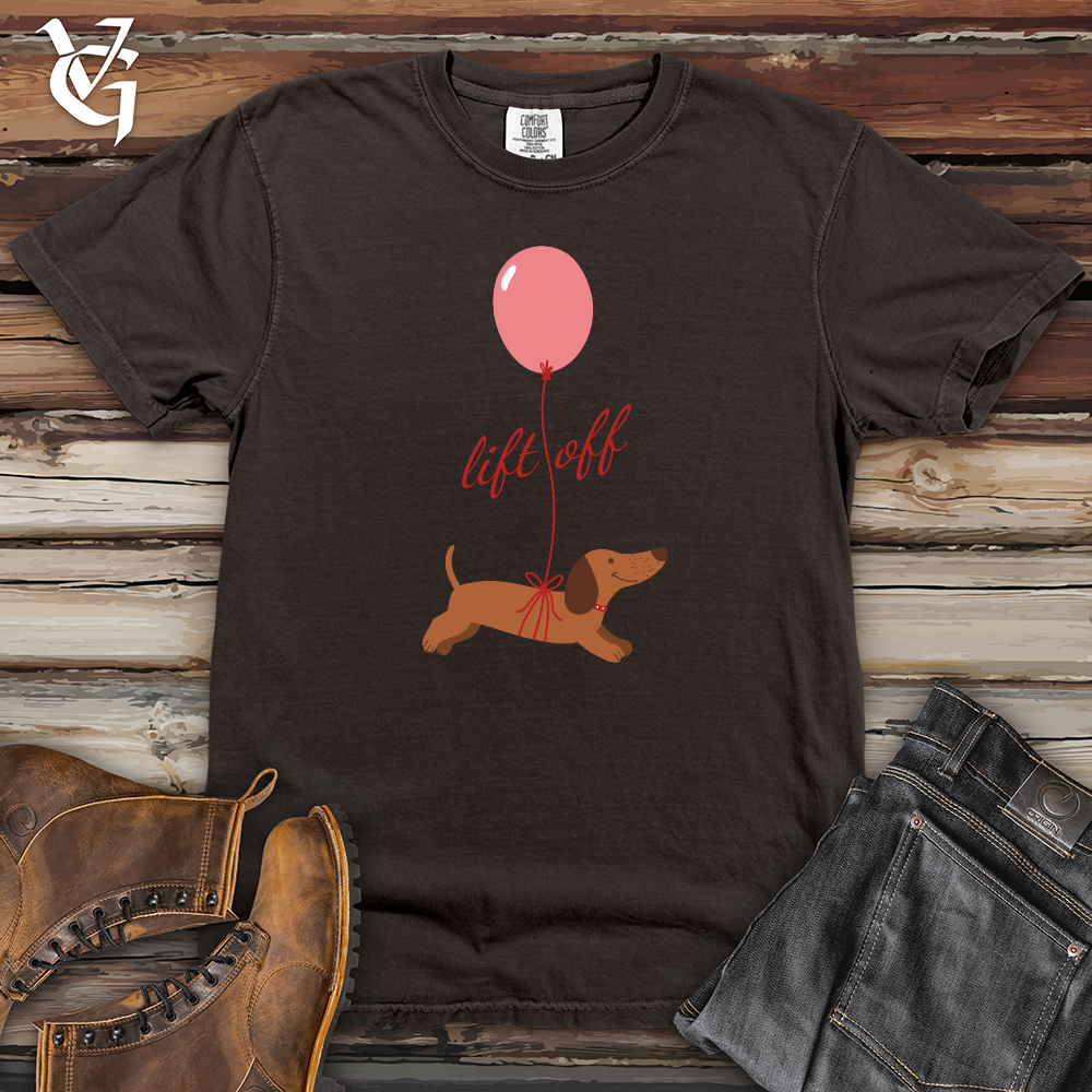 Viking Goods Weiner Dog Lift Off Heavy Cotton Comfort Colors Tee Pepper / L