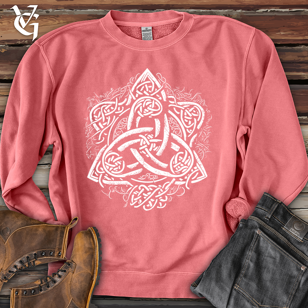 Viking Goods Celtic Trinity Emblem Pigment-Dyed Crewneck Pigment Pink / L