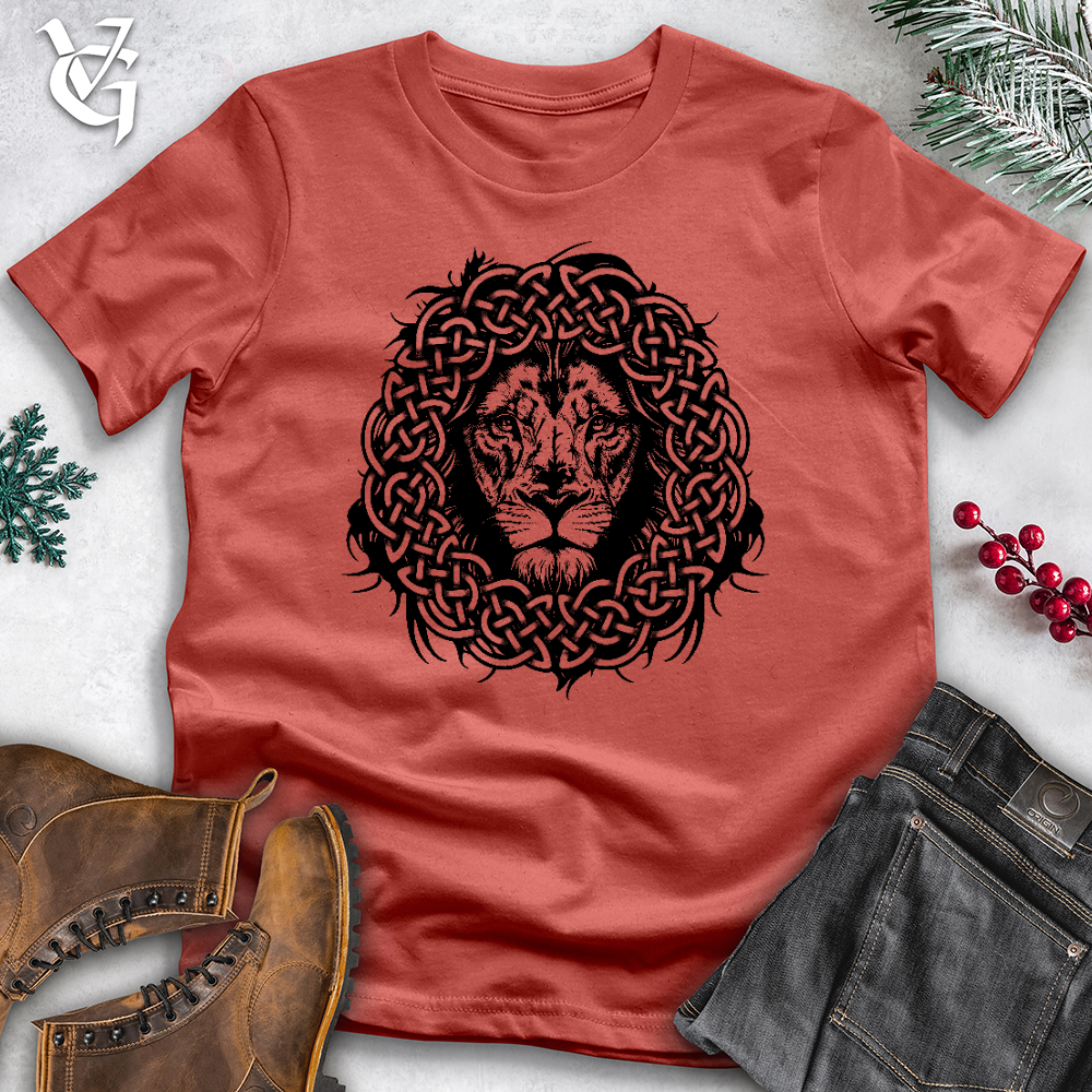 Viking Goods Celtic Lion Cotton Tee Rust / L