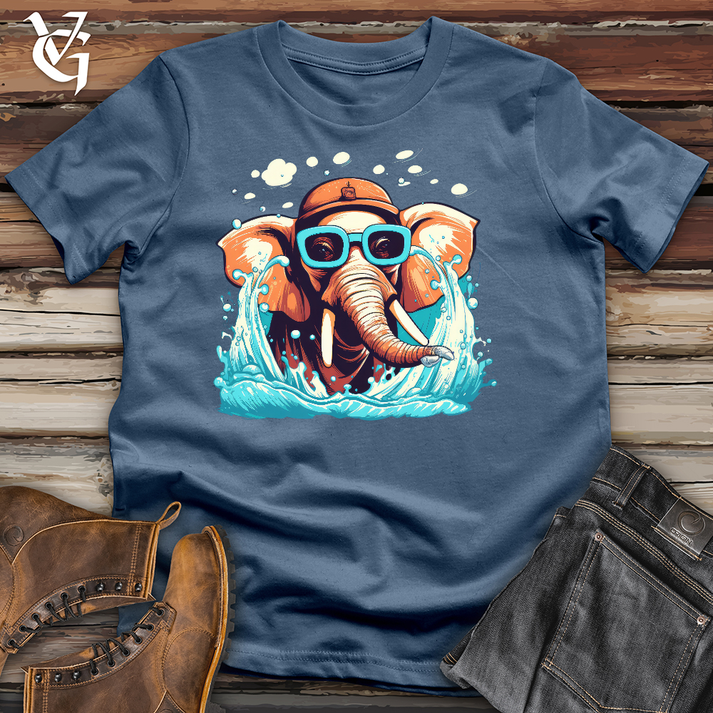 Viking Goods Elephant Sprayground cotton Tee Steel Blue / L