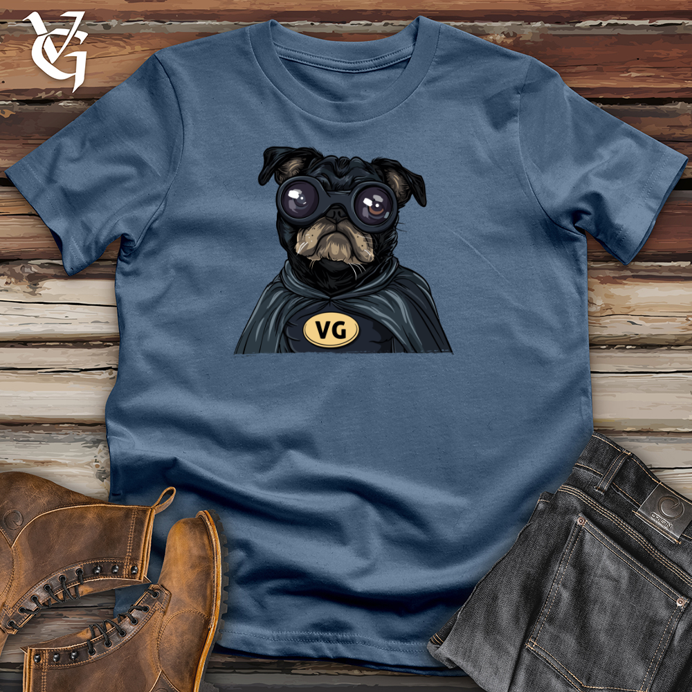 Viking Goods Pug VG Superhero Cotton Tee Steel Blue / L