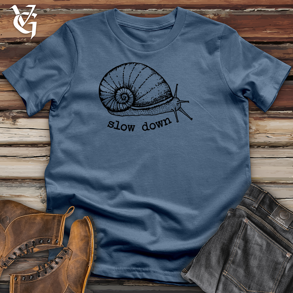 Viking Goods Snail Cotton Tee Steel Blue / L