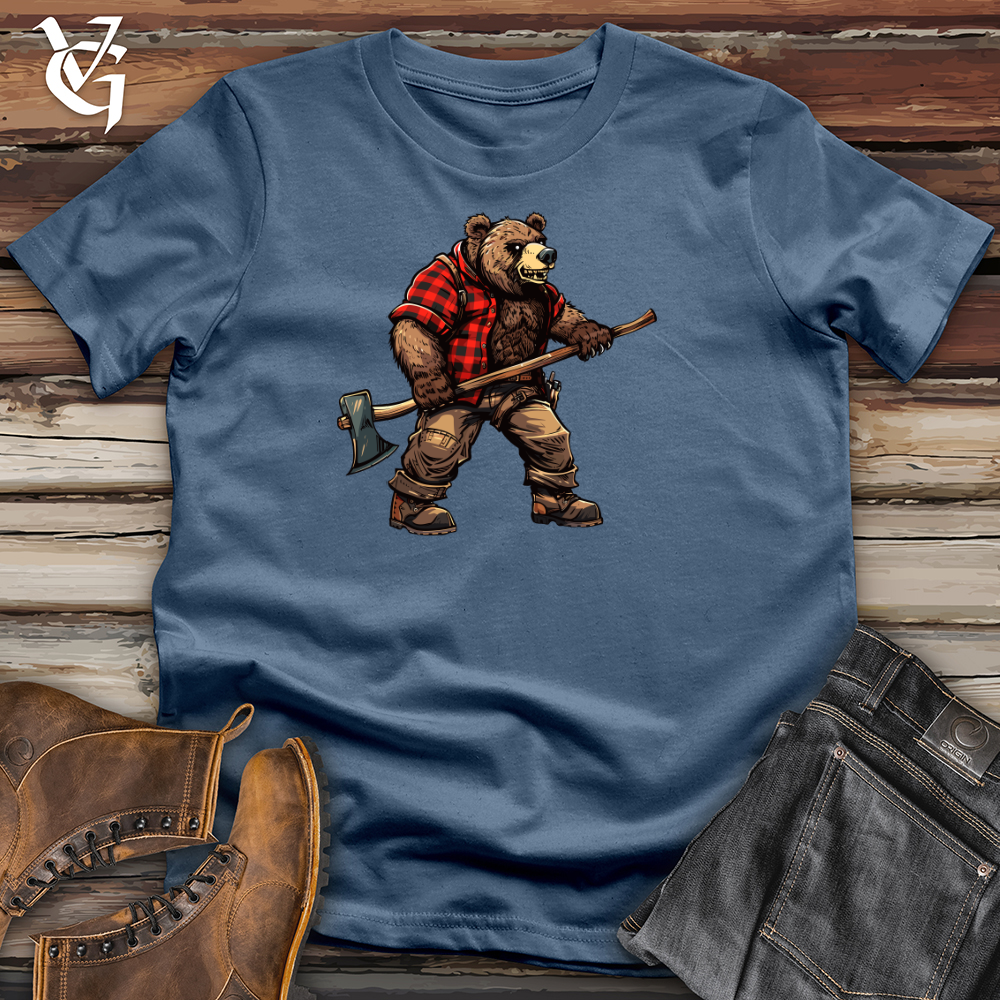 Viking Goods Woodsman Bear Outfitter Cotton Tee Military Green / L