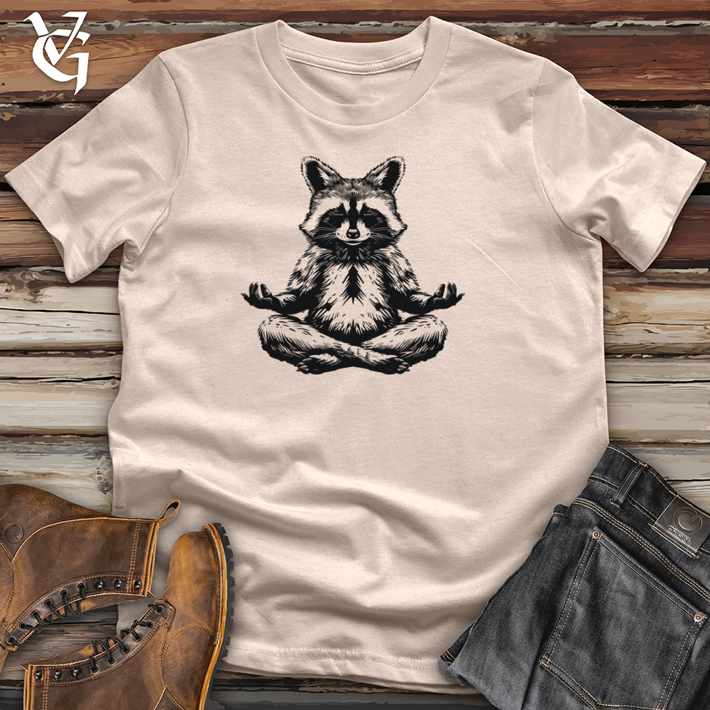Viking Goods Zen Raccoon Harmony Cotton Tee Tan / L