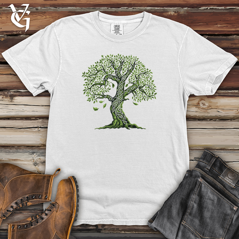 Viking Goods Celtic Tree Essence Heavy Cotton Comfort Colors Tee White / L