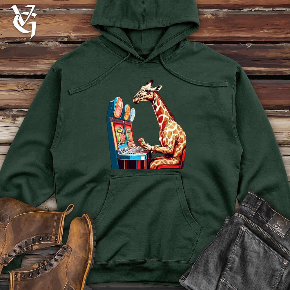 Retro Jackpot Giraffe Midweight Hooded Sweatshirt