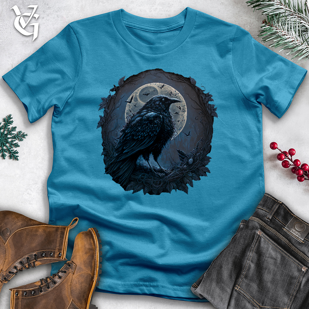 Blue Cosmic Raven Cotton Tee