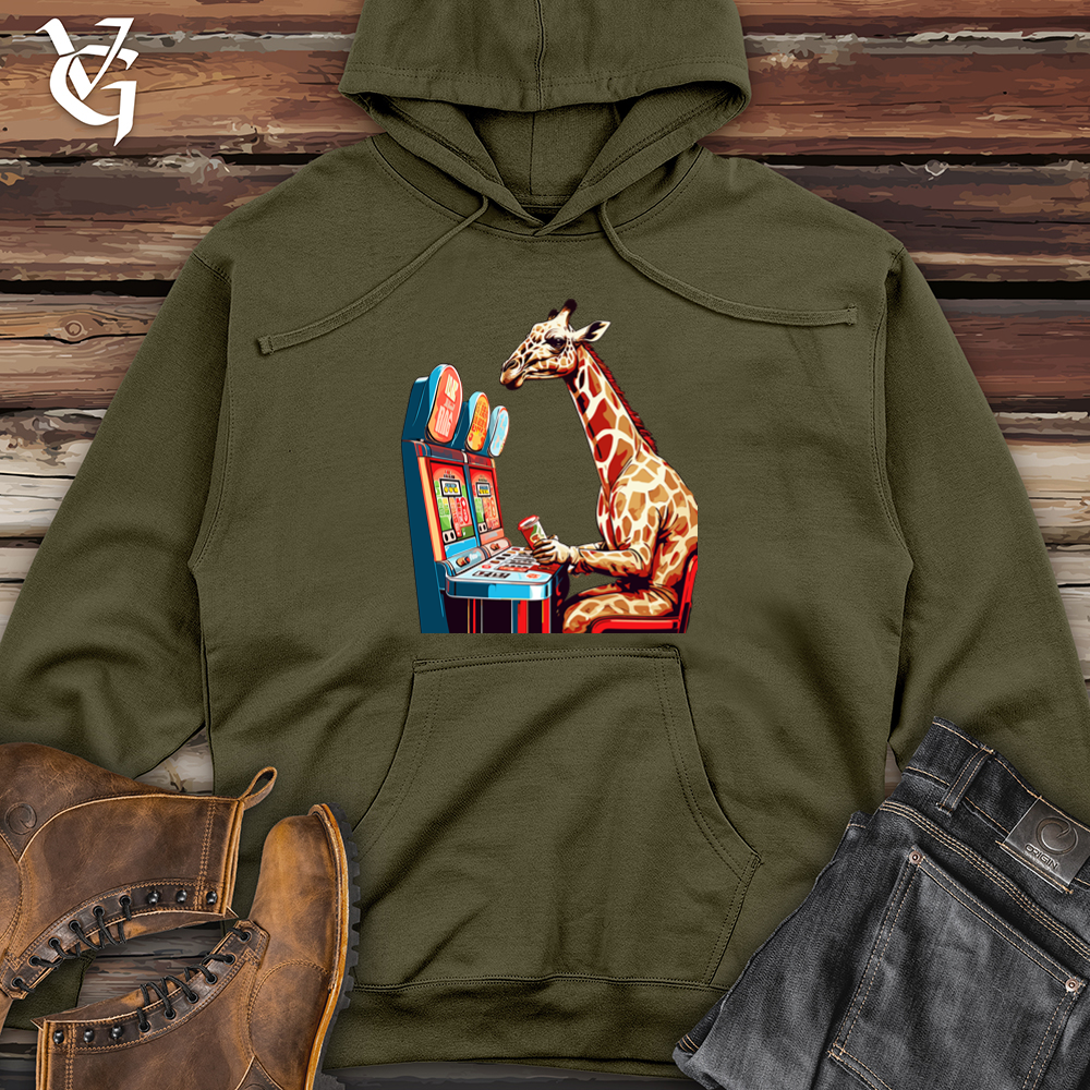Retro Jackpot Giraffe Midweight Hooded Sweatshirt