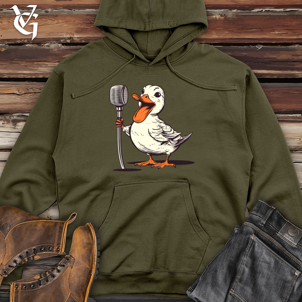 Feathered Quacktastic Comedy Midweight Hooded Sweatshirt