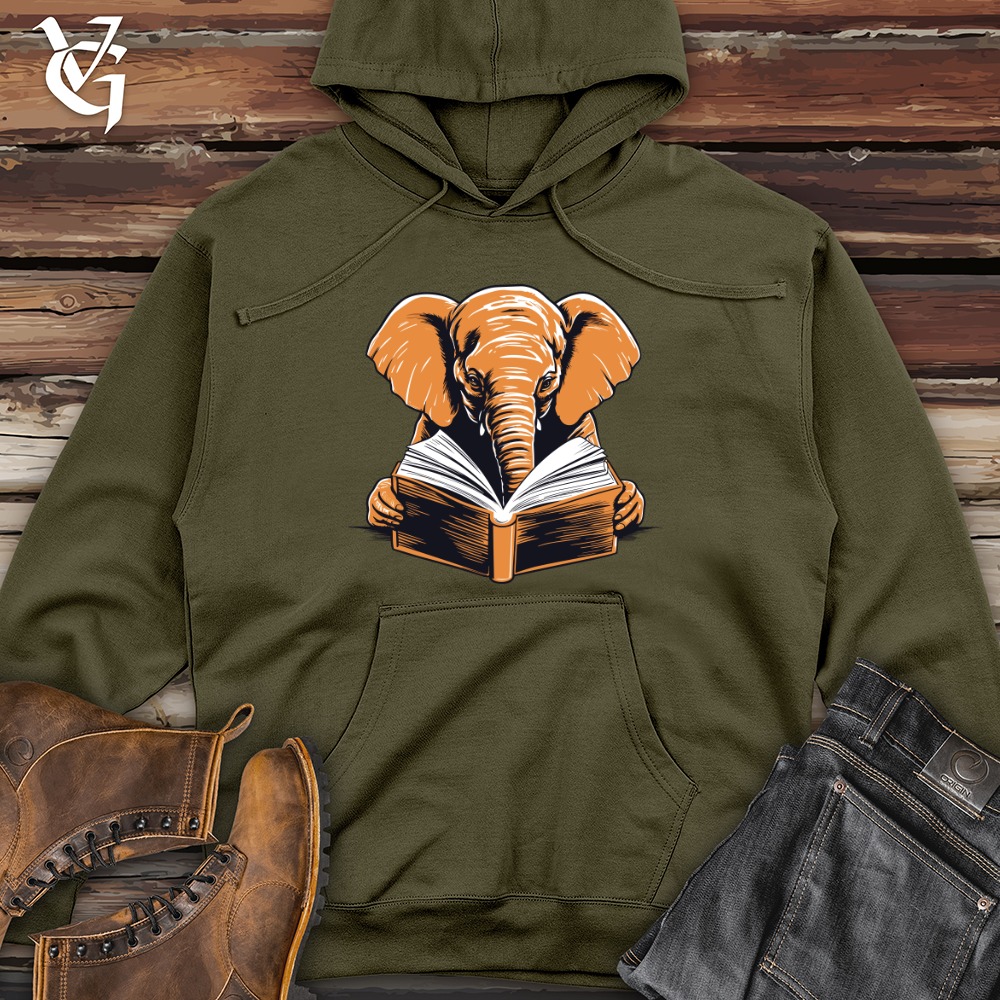 Bookish Pachyderm Midweight Hooded Sweatshirt