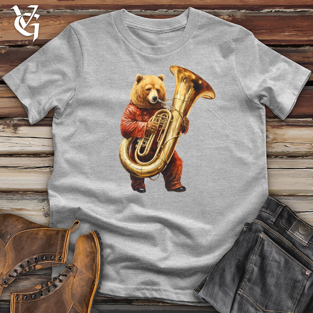 Bear Tuba Player Cotton Tee